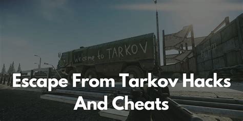 how to make tarkov cheats