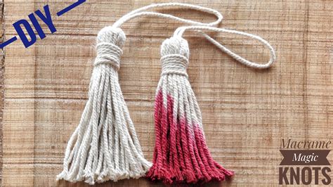 how to make tassels with macrame cord