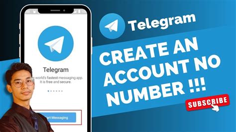 how to make telegram without number