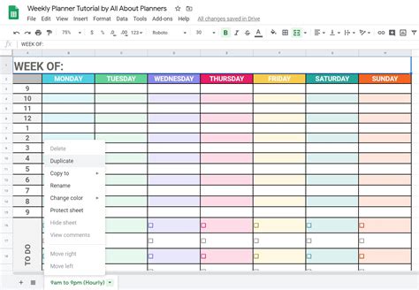 how to make template on google sheets