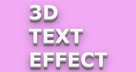 How To Make Text 3D Css