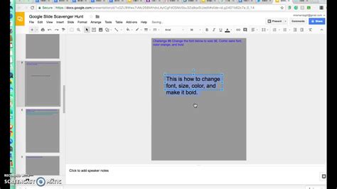 how to make text bigger on google slides mobile