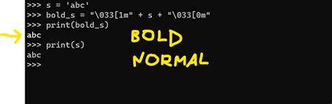 how to make text bold in python code