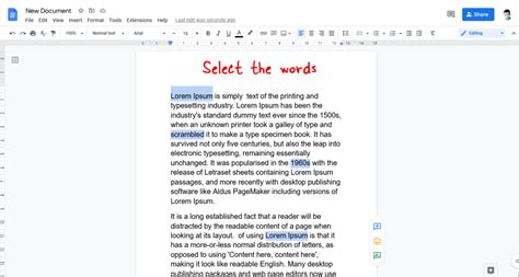 how to make text bold on google docs