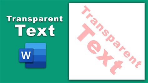 how to make text box background transparent in word