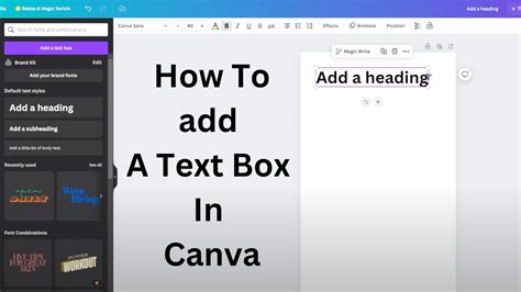how to make text box white in canva