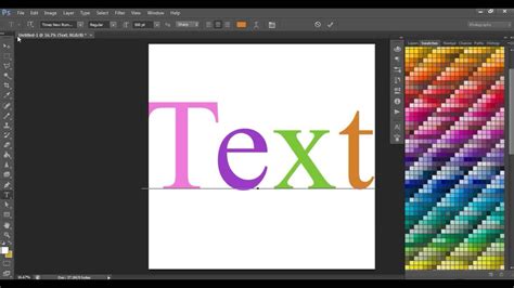 how to make text color an image in photoshop