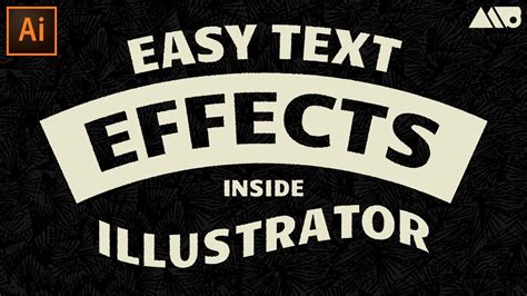 how to make text effect in adobe illustrator