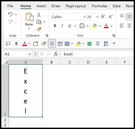 how to make text fit in excel cell vertically