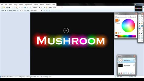 How To Make Text Glow In Paint Net