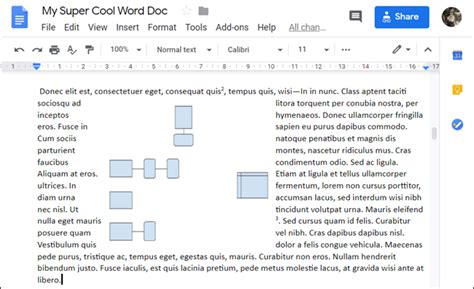 how to make text go around a picture in google docs