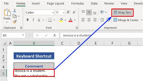 how to make text go to next line in excel cell automatically