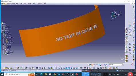 how to make text in catia
