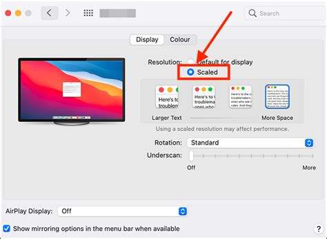 how to make text larger on macos