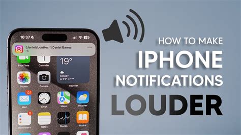 how to make text notifications louder on iphone