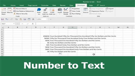 how to make text numbers in excel