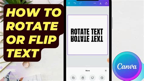 how to make text rotate in canva