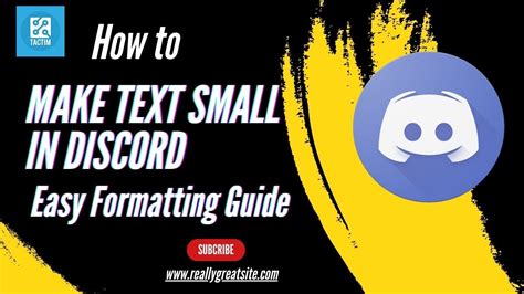 how to make text smaller in discord message