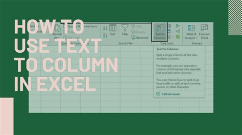 how to make text to column in excel automatically