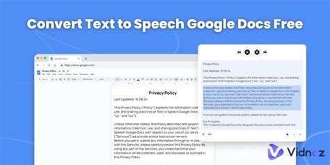 how to make text to speech in docs