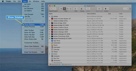 How To Make The Sidebar Appear On Mac