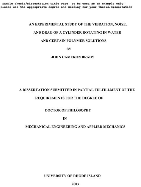 how to make thesis title example