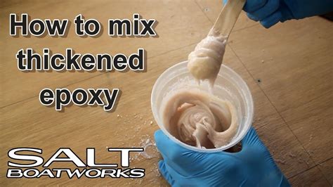 How To Make Thickened Epoxy