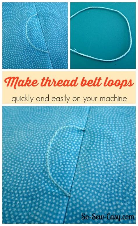 How To Make Thread Belt Loops