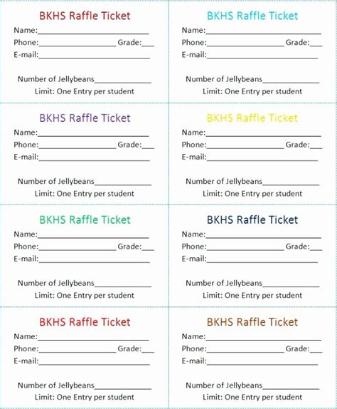 how to make tickets on google docs free