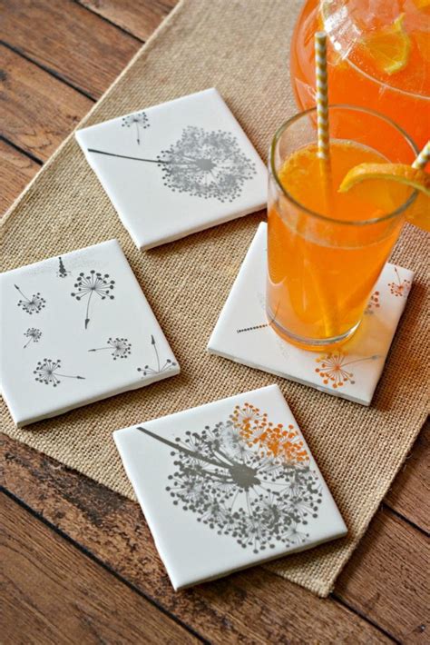 how to make tile coasters