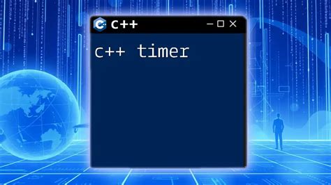 How To Make Timer Using C++