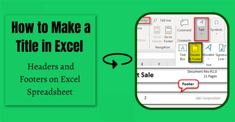 How To Make Titles On Excel