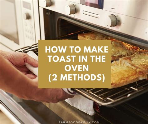 How To Make Toast In The Oven Reddit