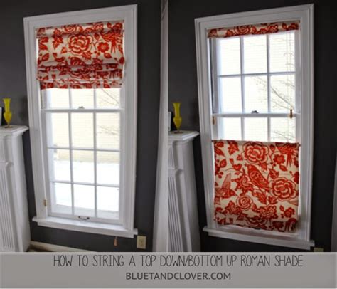 how to make top down bottom up roman shades