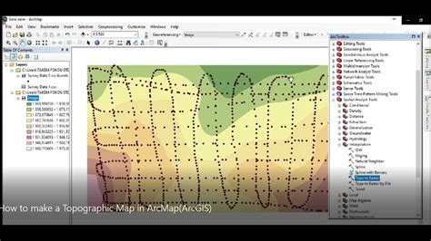 how to make topographic map in arcmap