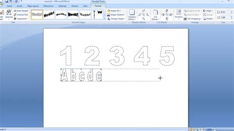 How To Make Tracing Letters In Microsoft Word 2010