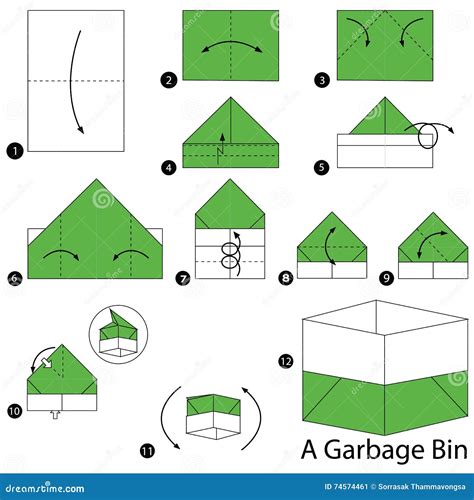 How To Make Trash Can Using Paper
