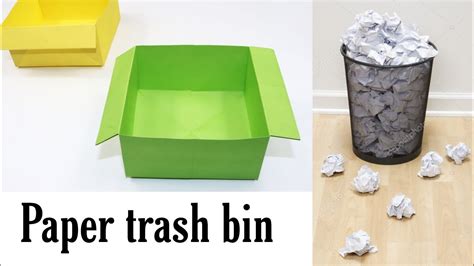 How To Make Trash Using Paper
