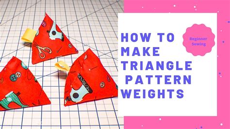 how to make triangle pattern weights