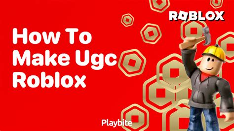how to make ugc in roblox