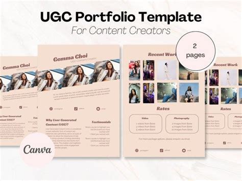 how to make ugc portfolio