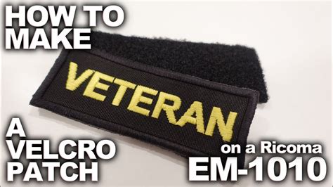 How To Make Velcro Backed Patches