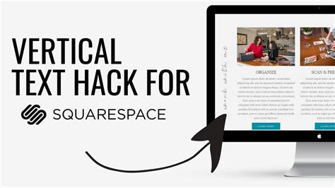 how to make vertical text in squarespace