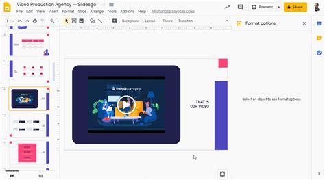 how to make video link on google slides