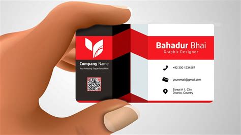 how to make visiting card design in coreldraw