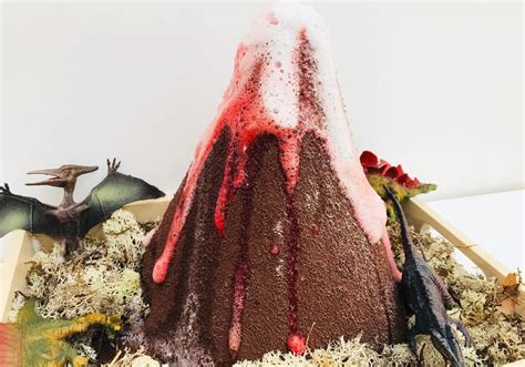 how to make volcano eruption for kids