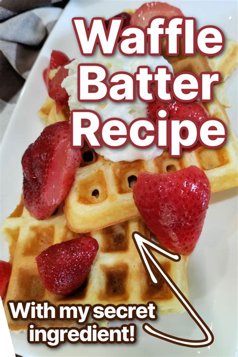 How To Make Waffles Batter From Scratch