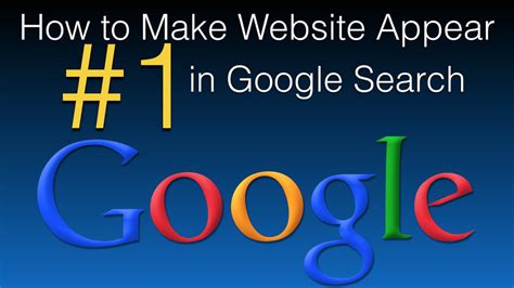 how to make website available on google search