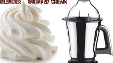 How To Make Whipped Cream With A Blender
