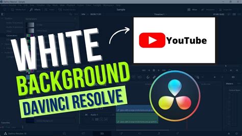 How To Make White Background In Davinci Resolve